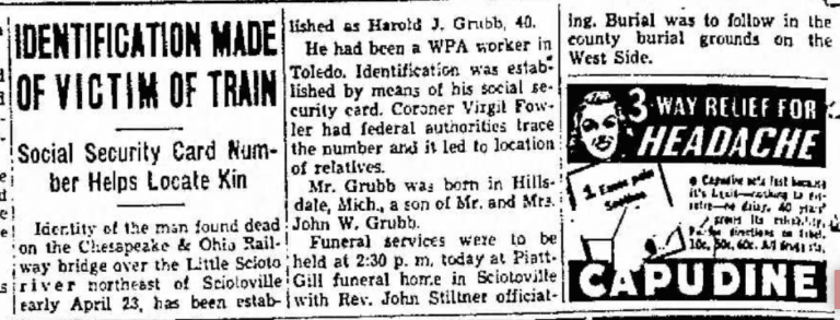 Identification Made of Victim of Train