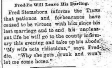 Freddie Will Leave His Darling