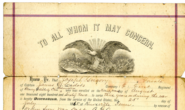 Ephemera Friday #20: American Civil War Discharge