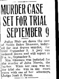 Murder Case Set for Trial September 9