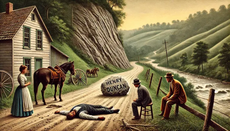 Henry Duncan Killed by a Rock Rolling Off of the Kentucky Hill